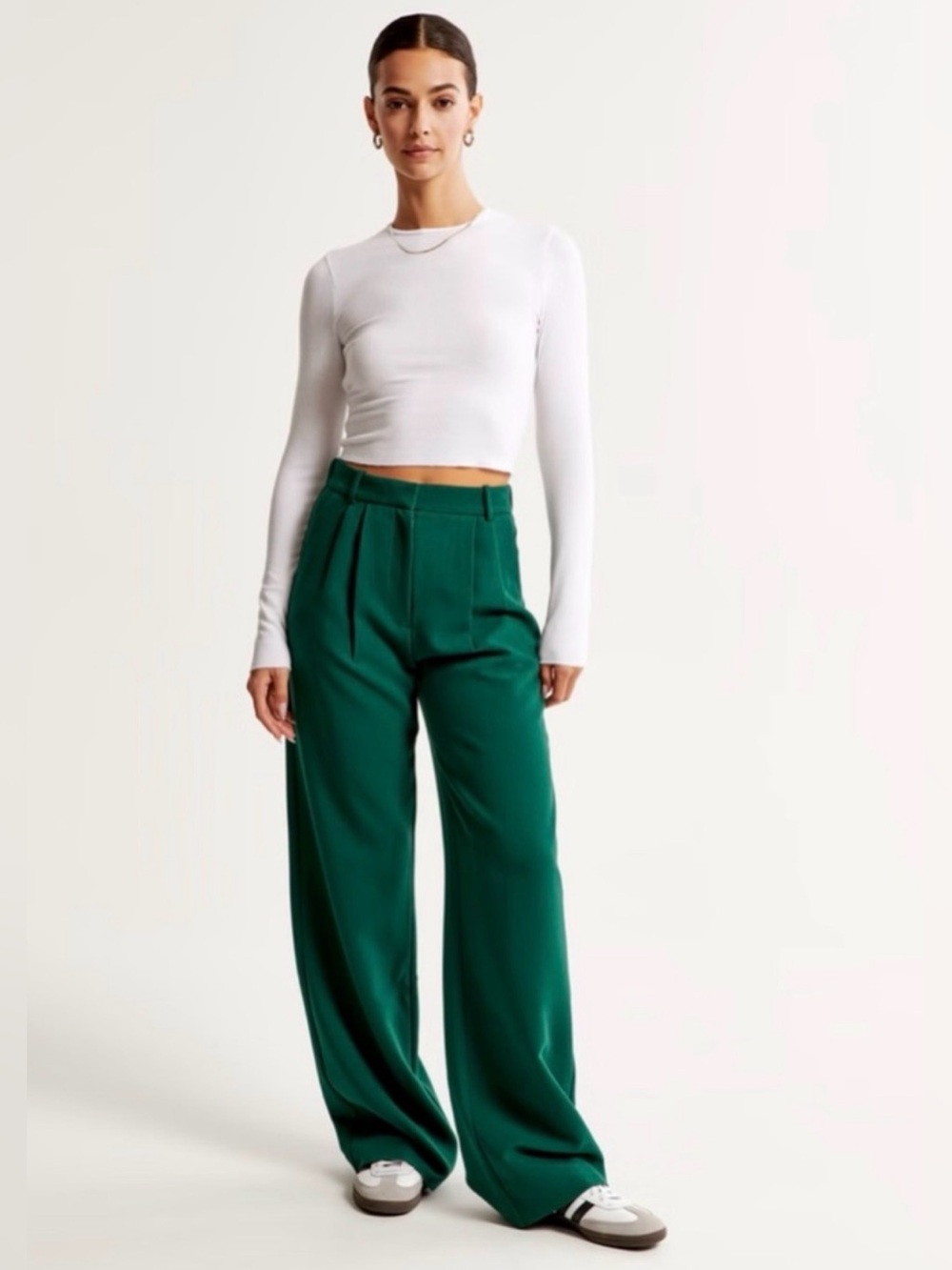 A&F Sloane Tailored Wide Leg Pant
